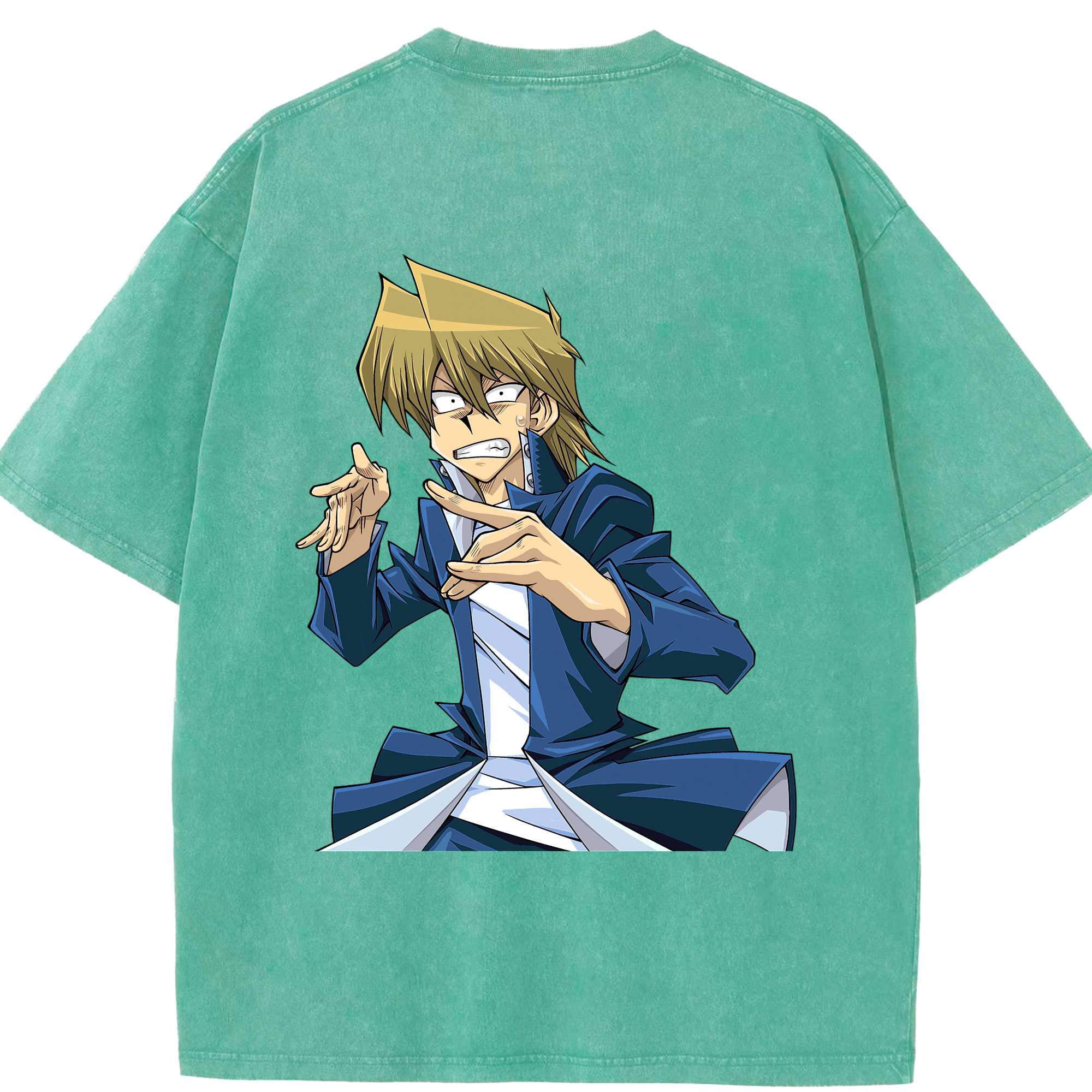 （画像用） 遊☆戯☆王 Yu-Gi-Oh! 綿100% ヴィンテージ風 半袖Tシャツ（背面プリント）